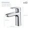 Kibi Harmony Single Handle Bathroom Vanity Sink Faucet KBF1011CH - alternate 5